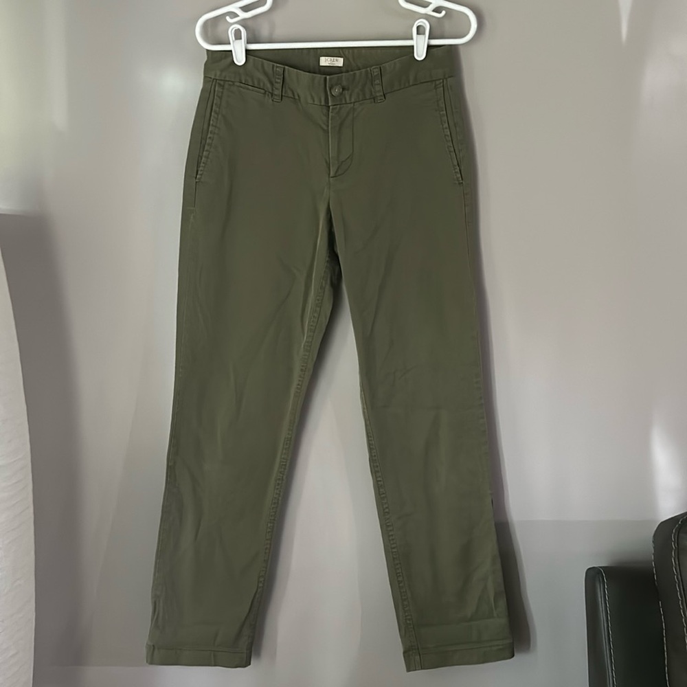 J. CREW Women’s Olive Green Chino Stretch Pants